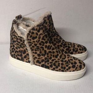Sole Society Teagan Cheetah Sneaker Bootie NWOT